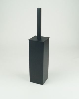 Surya Metall напольный ерш с крышкой, цвет чёрный матовый  9620/MB