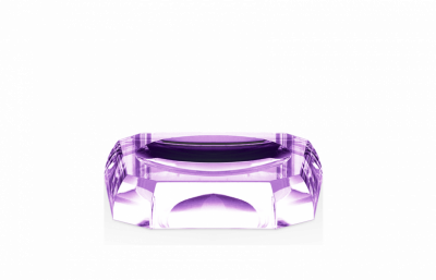Decor Walther Kristall STS Мыльница настольная, цвет: хрусталь фиолетовый 931680