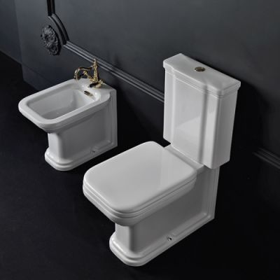 Kerasan Waldorf Чаша унитаз-моноблок, 680*367мм, слив универсальный, цвет белый 411701