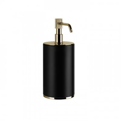 Gessi Venti20 Дозатор для жидкого мыла настольный, цвет: черный, фурнитура Brass PVD 65438#710