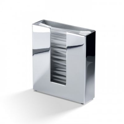 Decor Walther DW 353 Диспенсер для ватных палочек 9.5x2.5x9.5см, настольный, цвет: хром 844800
