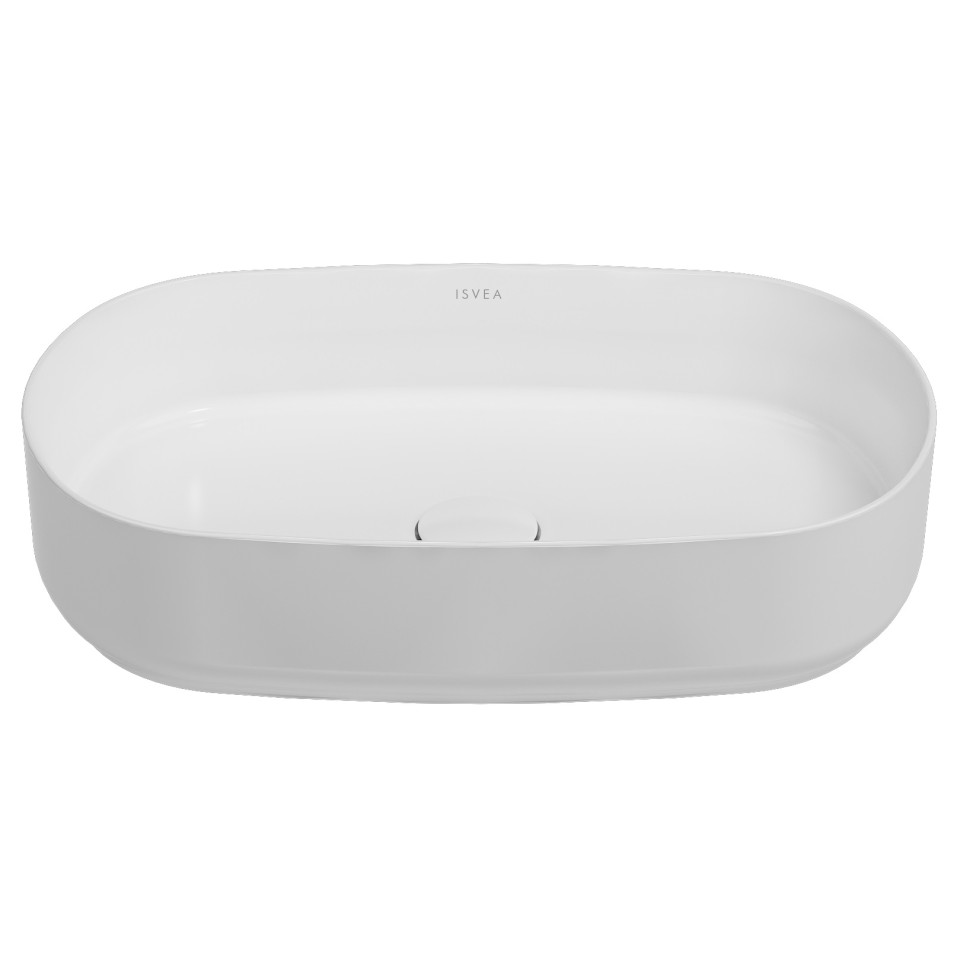 ISVEA Infinity раковина накладная 55x36 см, 10NF65055SV-2L белая матовая