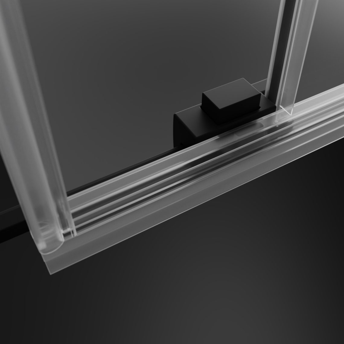 Душевая дверь 150 см раздвижная Radaway IDEA Black DWJ 387019-54-01R