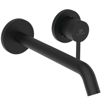 BD848XG Ideal Standard Ceraline Nuovo Смеситель для раковины, встраиваемым, излив: 22см., цвет: Черный матовый