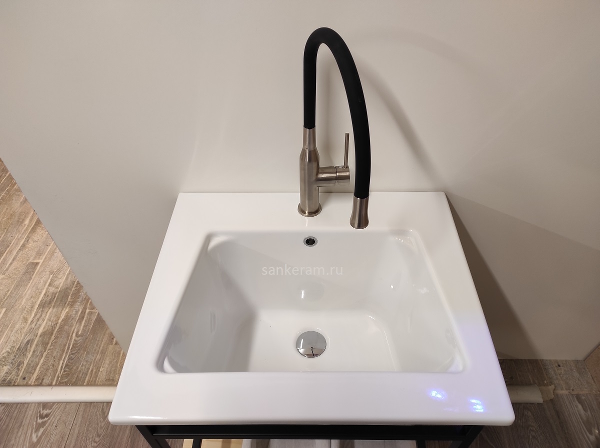 Раковина для хозяйственных нужд 61x51 см Disegno Ceramica Maxi 60