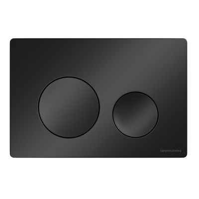 CN12-001MB Ceramica Nova Кнопка смыва Balance, клавиши Circle, цвет черный матовый