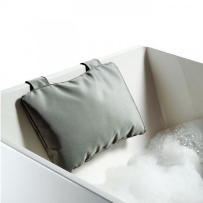 Decor Walther Loft NK Подушка для ванной 32x21см, на двух присосках, нейлон, подвесной, цвет: серый 952093