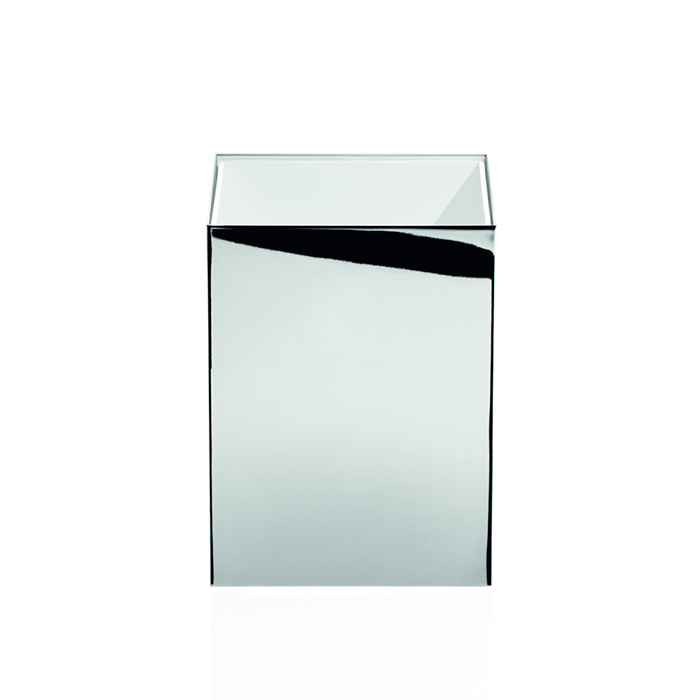 Decor Walther DW 74 Корзина для бумаги 17x17x24см, настольная, цвет: хром 614000
