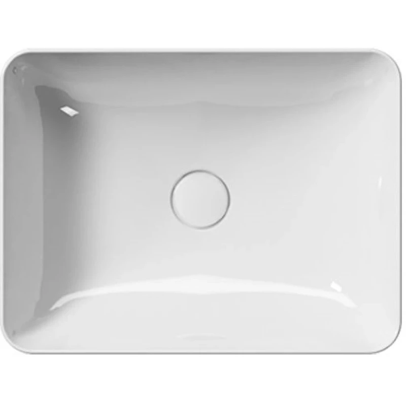 9037PVC11 Раковина накладная 50x38 см GSI Nubes, белая глянцевая