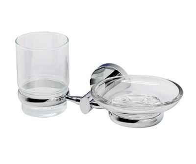 Rhein K-6226 Держатель стакана и мыльницы Размеры (Ш/В/Г): 22х9,5х13 см