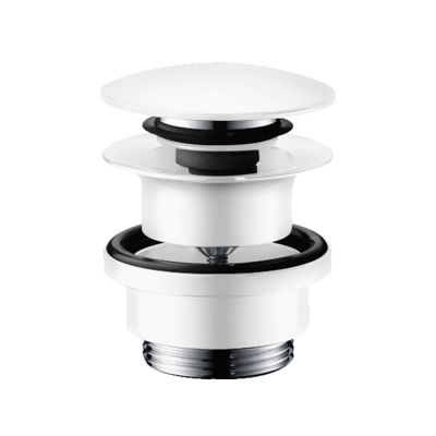 50100700 Hansgrohe Донный клапан для раковины и биде, push-open, цвет: белый матовый