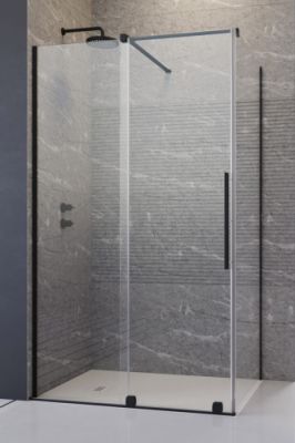 Душевой уголок 90x80 Radaway Furo Black KDJ черный матовый