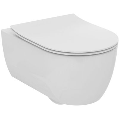 T465501 Ideal Standard Blend Curve Унитаз подвесной 54 см., безободковый с технологией смыва RimLS+&reg;, цвет: белый