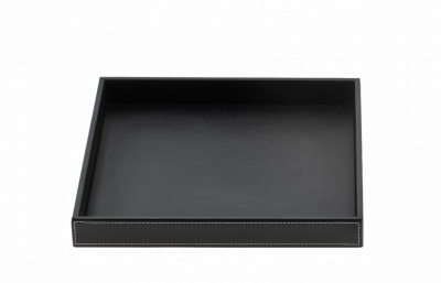 Decor Walther Brownie Tab Q Лоток универсальный 26x22см, настольный, цвет: черная кожа 932560
