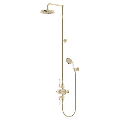 Душевая стойка с термостатом Burlington Savoy SV3S GOLD