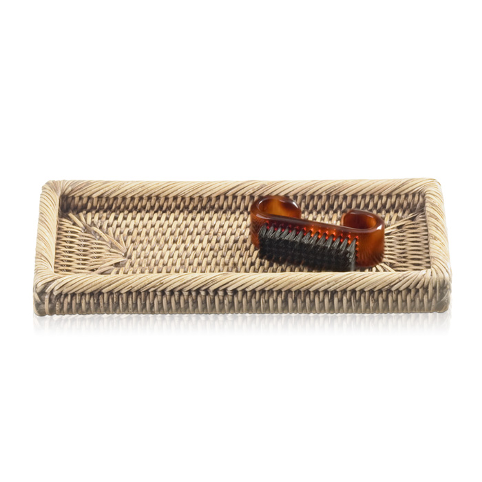 Decor Walther Basket KS Лоток универсальный 23.5x11.5см, настольный, цвет: ротанг светлый 927591