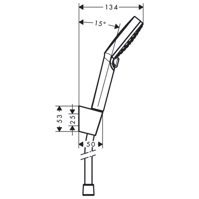Hansgrohe Crometta Vario Porter Ручной душ, 10см, цвет: хром/белый 26693400