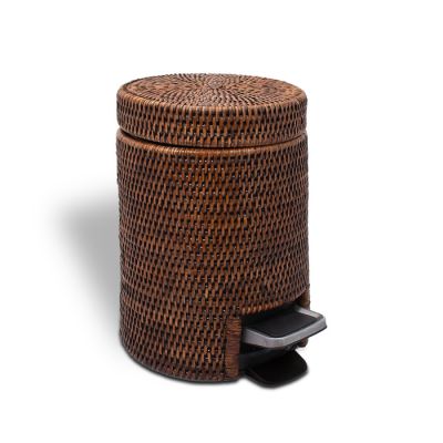 939492 Decor Walther Basket Корзина с педалью, цвет: ротанг темный