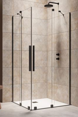 Душевой уголок 90x90 Radaway Furo Black KDD черный матовый