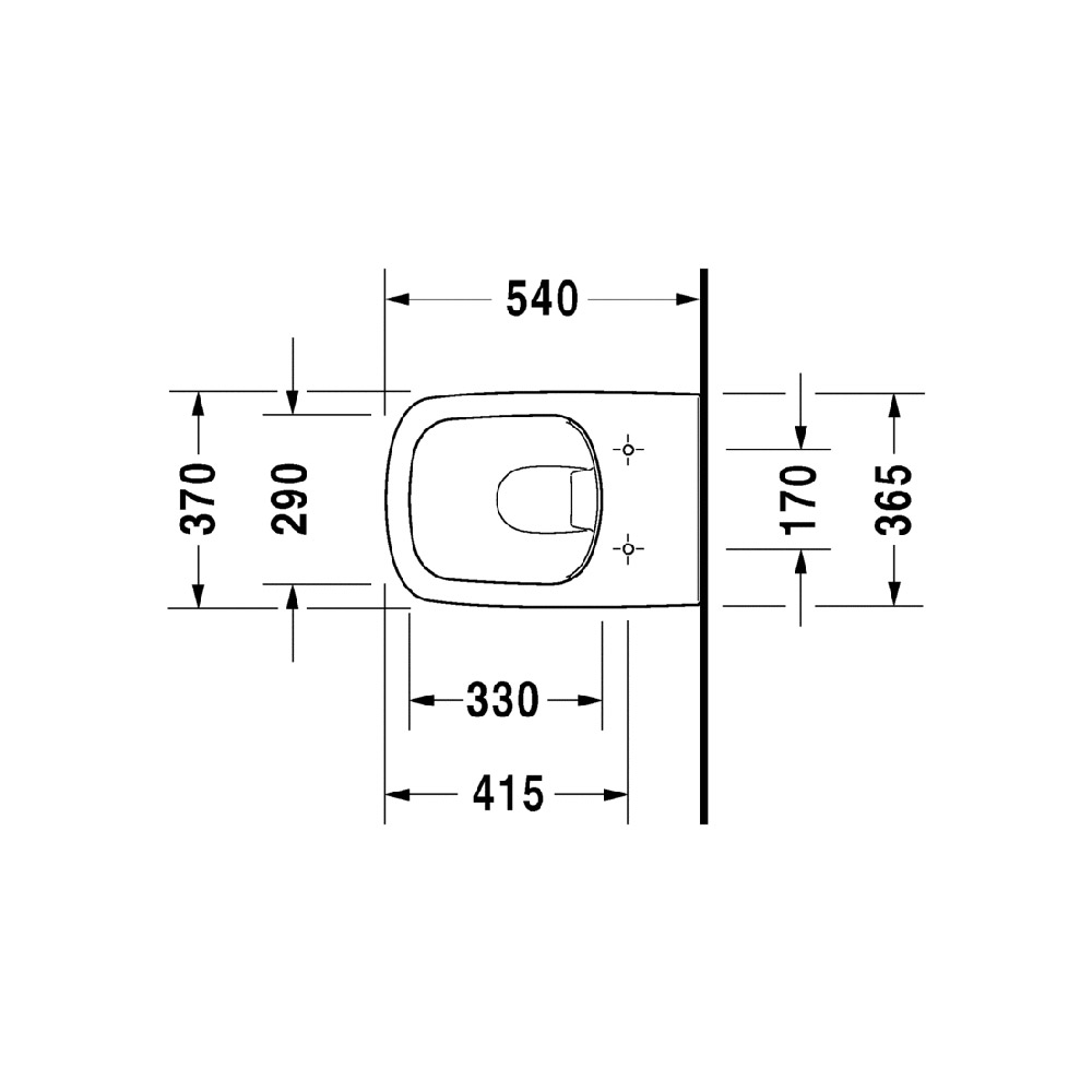 Унитаз подвесной без ободка Duravit DuraStyle Rimless 25380900+006379